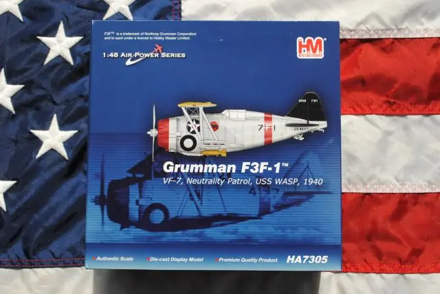 Betaalbaar HA7305 Grumman F3F-1 "USS WASP 1940"
